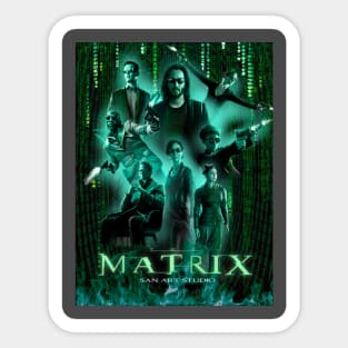 Matrix artwork Sticker